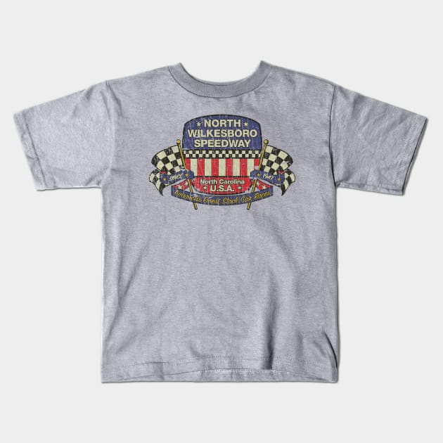 North Wilkesboro Speedway 1947 Kids T-Shirt by JCD666